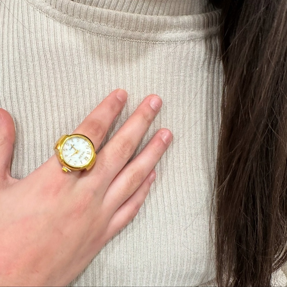 Elastic Watch Ring 18KT dipped